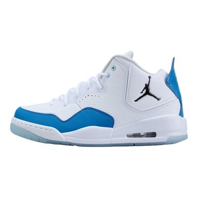 Courtside 23 Chaussures de Basketball Mi-Hautes Polyvalentes Confortables Sneakers Homme Blanc Bleu IO7614-101