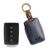 Crazy Horse Leather Car Key Case For Great Wall Gwm Wey Tank 300 500 Tank300 Tank500 Keyless High-Quality Car Accessories