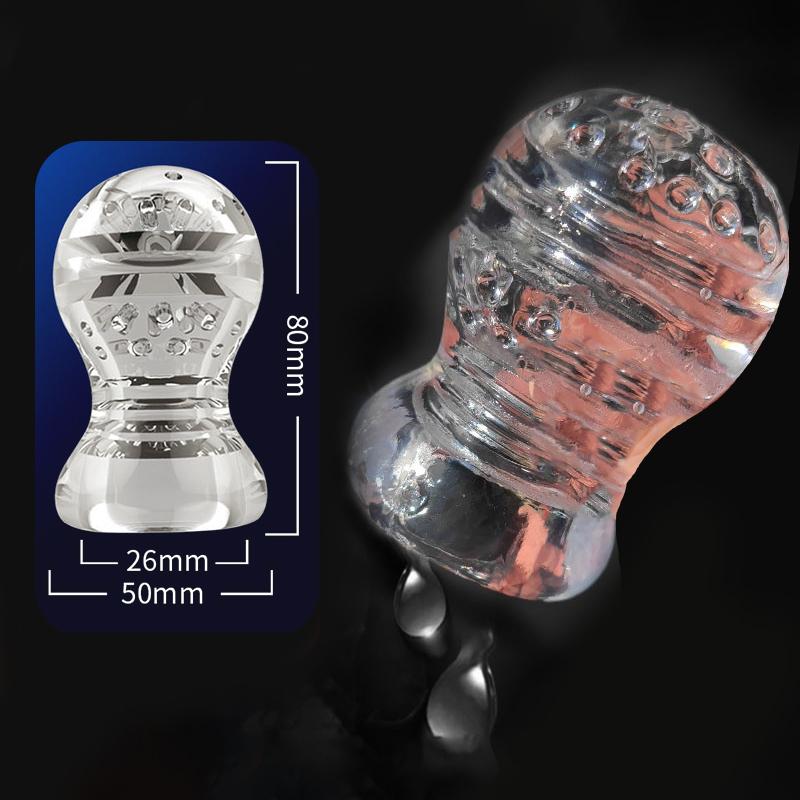Male Masturbator Cup Soft Pussy Transparent Vagina Adult Goods Exerciser Transparent Masturbator Cup Adults Sex Toys For Men18+