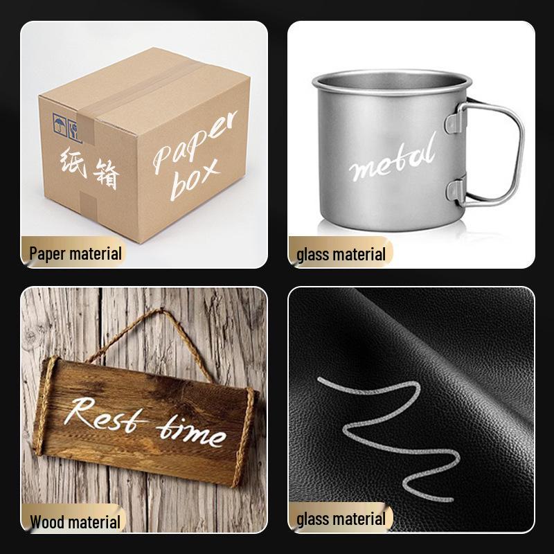 Marker Alb Waterproof cu Capacitate Mare - Rezistent la Decolorare pentru Artă și Graffiti