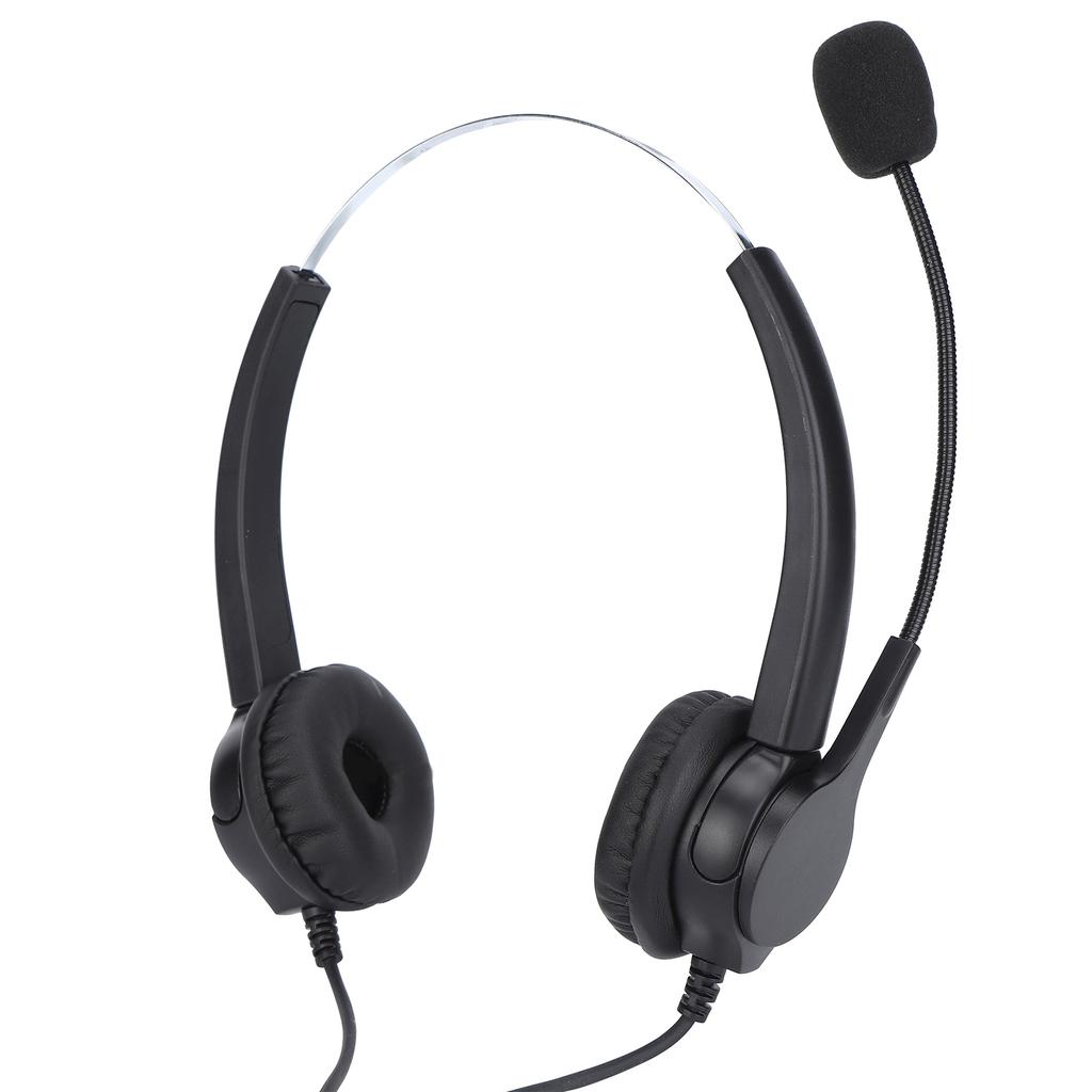 Telephone Headset Business Office Call Center Corded Headset for Landline desktop PhonesVH500D 3.5 (Binaural)