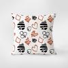 Playing Card Pattern Decorative Pillowcase Bedroom Living Room Square Cushion Pillowcase