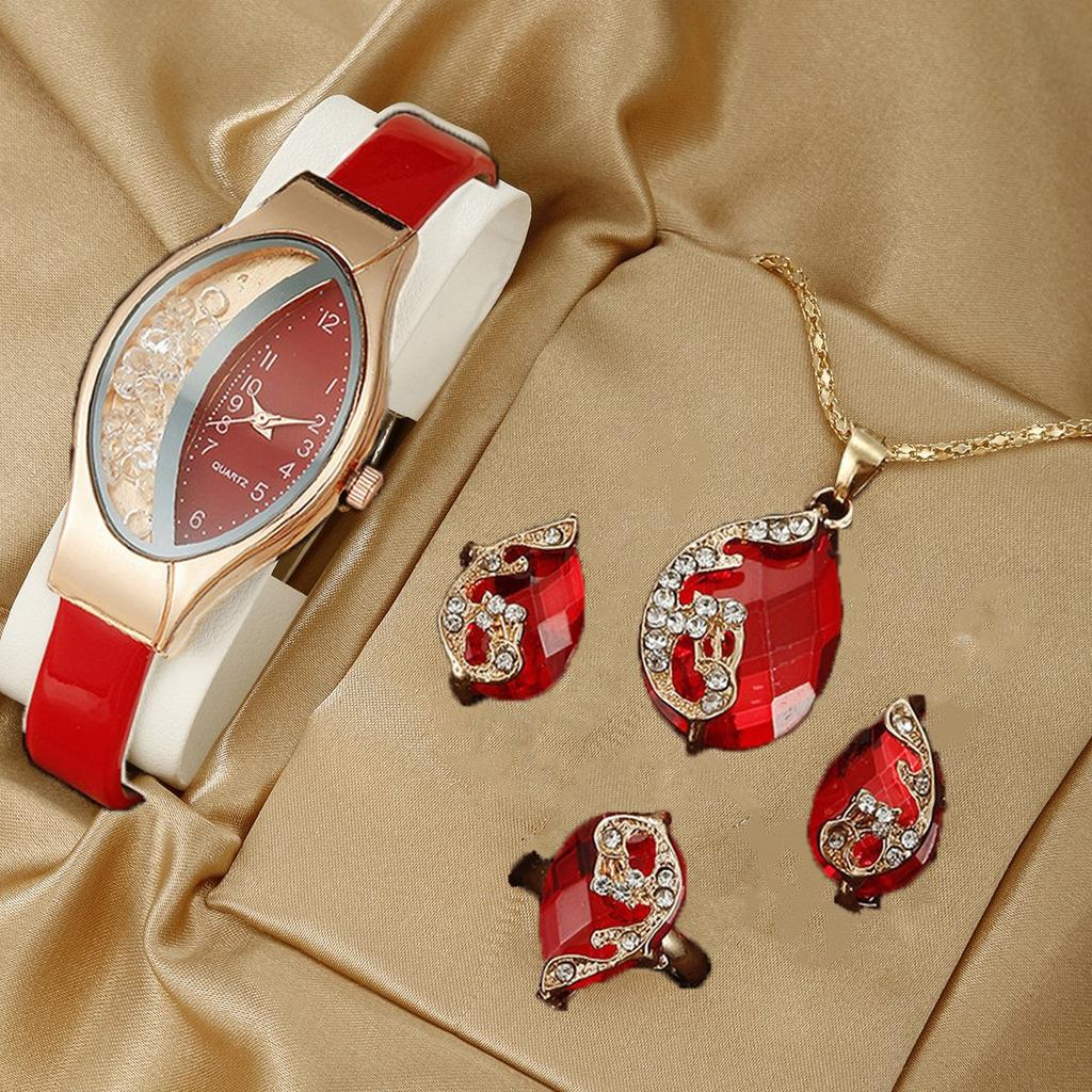 2025 Fashion Luxury Montre Bracelet Watch Womens Watch Quartz Watch Set Necklace Earring Set Women's Jewelry Montre Femme
