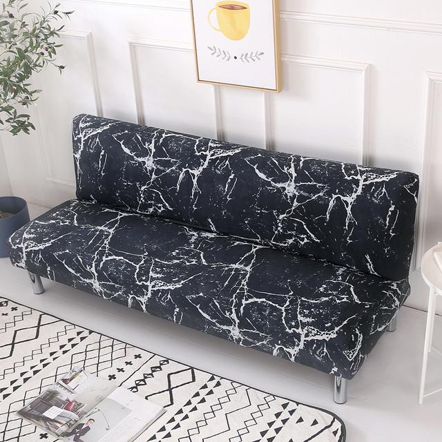 String Printed Folding Sofa Furniture Bed Cover Sofa Protector Covers Stretch Double Seat Cover Slipcovers For Living Room Area Geometric Print