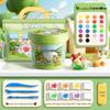 Kaba Bear Lightweight Non-Stick Colored Clay Set for Kids - Includes Safety Knife Tool for DIY Creations