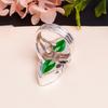 Handmade Chrome Diopside,925 Sterling Silver Ring,Boho Hippie Gemstone jewelry Ring Perfect Gift For Love Once