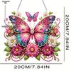 Bohemisk Fjäril Akryl Diamantkonst Krans Kit - Specialformad Strass Fönsterhänge & Väggdekoration, Perfekt för Hemmet