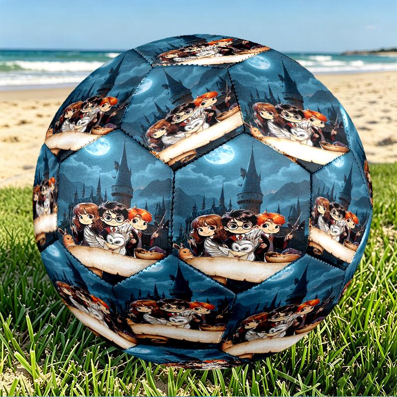Fantasy film Print Size 5 Soccer Ball, PU Wear Resistant Football for Match Training and Daily Practice, Birthday Gift for Soccer Fans