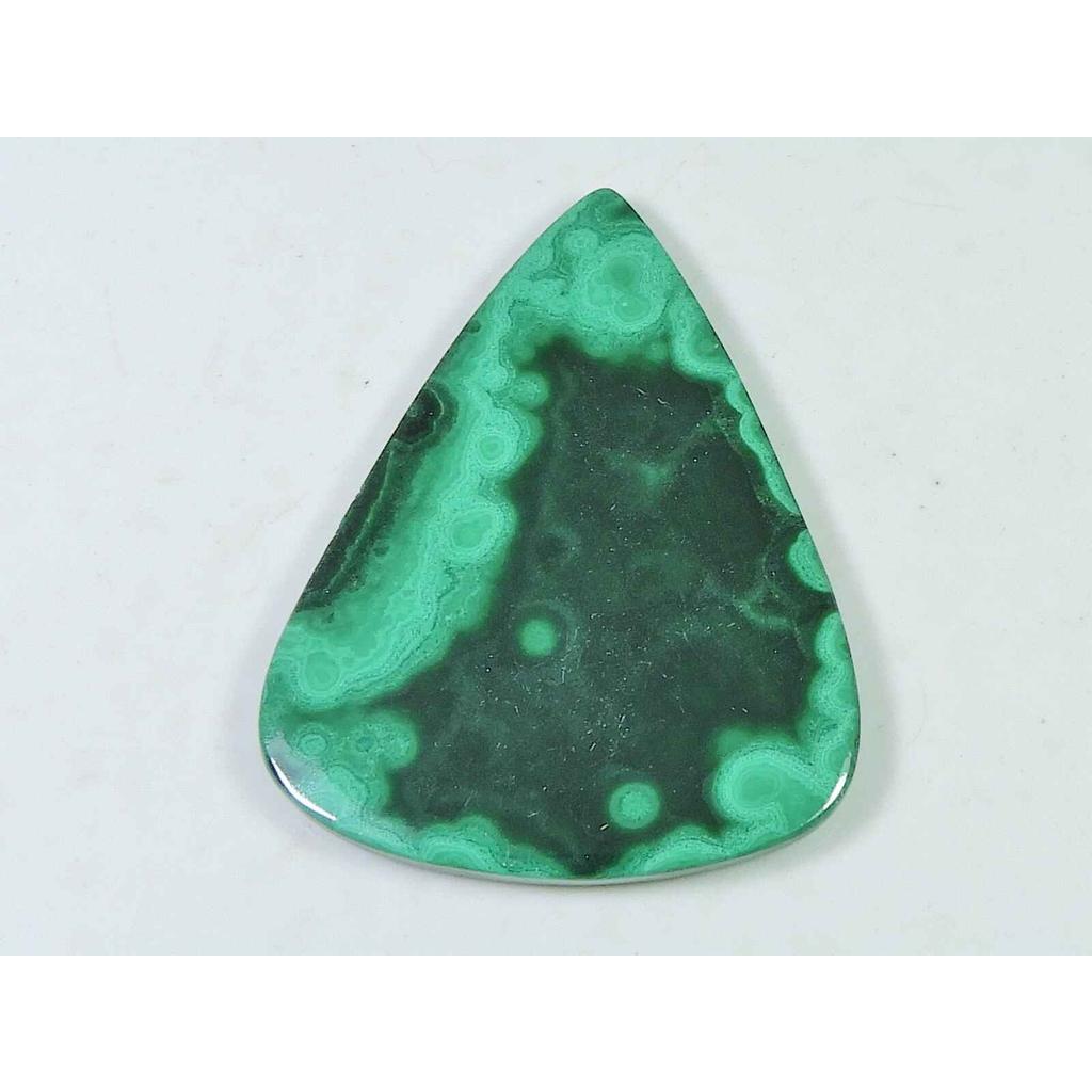57Cts. Natural Green Malachite Pear Cabochon Loose Gemstone 34X45X03MM SK-2040