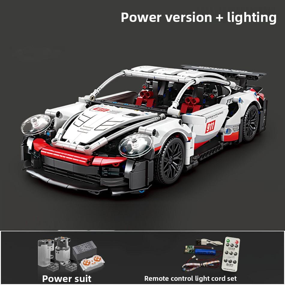 Совместимый с Porsche 911RSR Конструктор Модель Спортивного Автомобиля Сборка Lamborghini Игрушка Машина на Радиоуправлении Гоночный Автомобиль