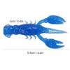 10pcs Soft Fishing Lure Crawdad Bait PVC Shrimp Artificial Soft Lure Baits for Bass Fishing