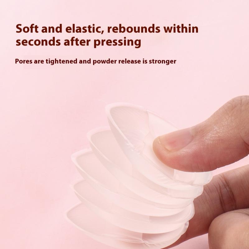 1/6 Pcs Silicone Makeup Spong Powder Puff Face Concealer Water Drop Shape Cosmetic Puff Beauty Foundation Make Up Sponge