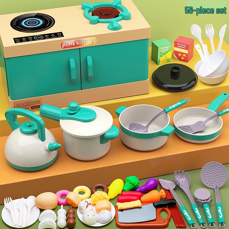 Dollhouse BBQ Kitchen Playset for Toddler Class: Kitchenware Toys for Kids