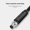 M8 3-Core Straight Male Aviation Cable Connector