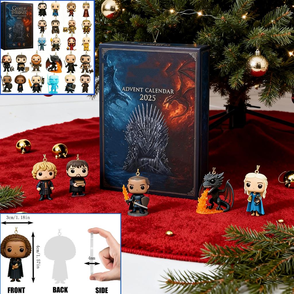 2D Ebene+Flugzeug Box +24 Stück Power Game Countdown Box Weihnachts-Adventskalender