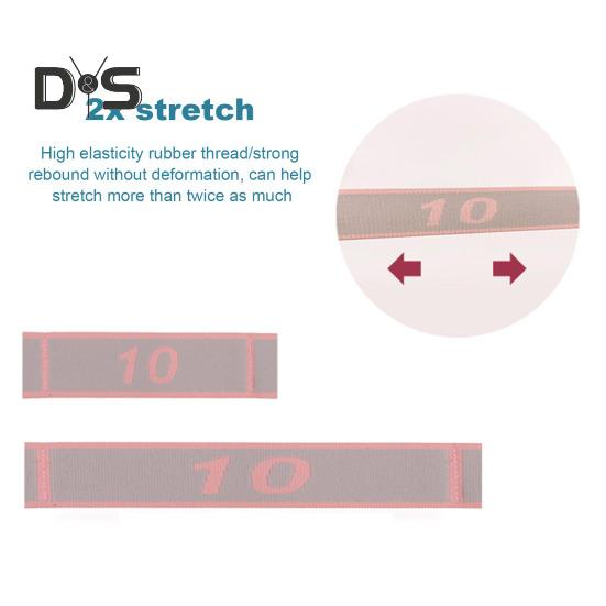 Yoga Stretching Strap with 11 Loop Physical Therapy Pilates Ballet Dance Body Leg Stretcher Elastic Band Home Gym Workout Resistance Band