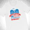 I Would Rather Be An American Than A Republican T Shirt Patriotic Liberal Graphic Tee Anti GOP Political Top Progressive Activist Shirt