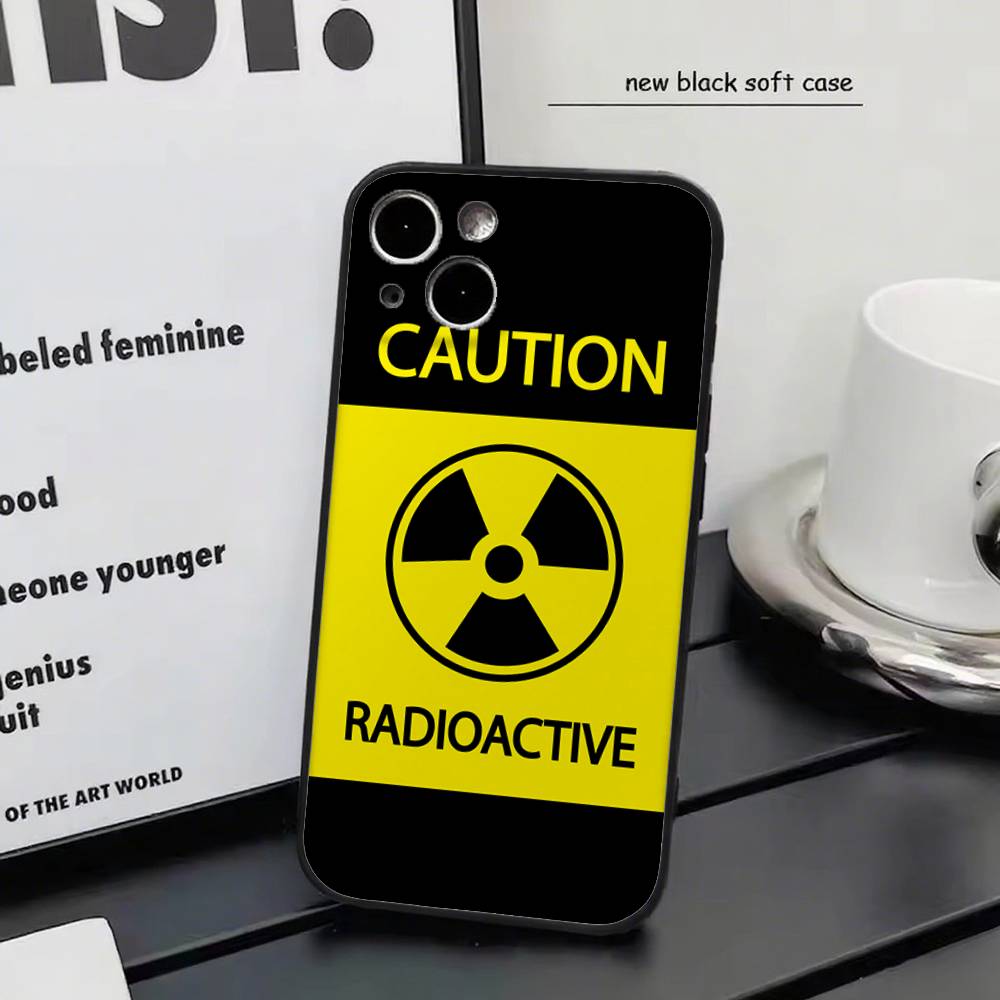 yellow warning For Iphone 17 Air 16 Pro Max 15 14 13 Full Cover Anti-Shock  MagSafe Cover