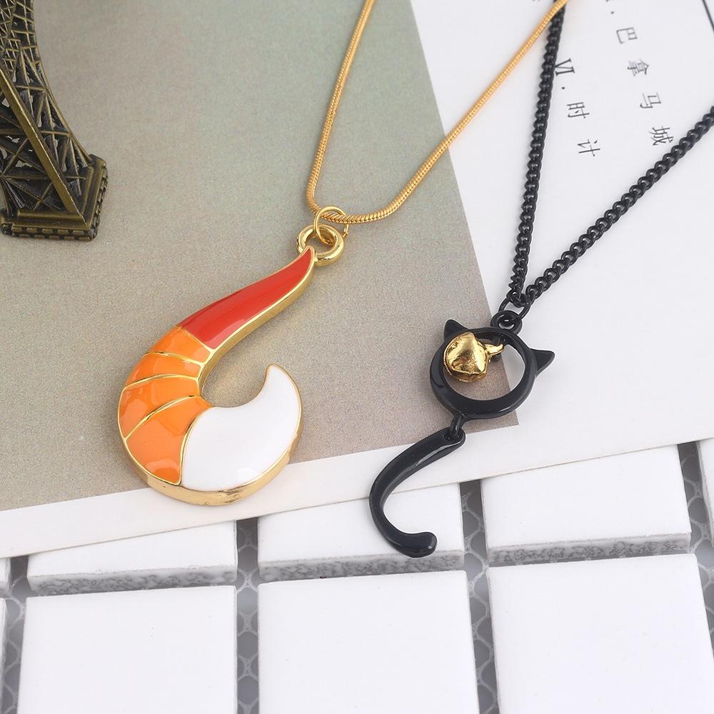 Moana Shape Hook Necklace Fox Tail Pendant Fashionable Jewelry Women Gift