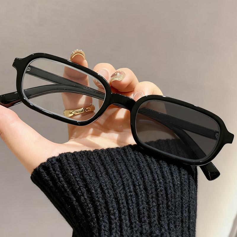 

Women S Fashion Photochromic Myopia Glasses Neutral New Square Frame Myopia Glasses Hd Anti-Blue Light Color-Changing Glasses Anti-blue Light 0