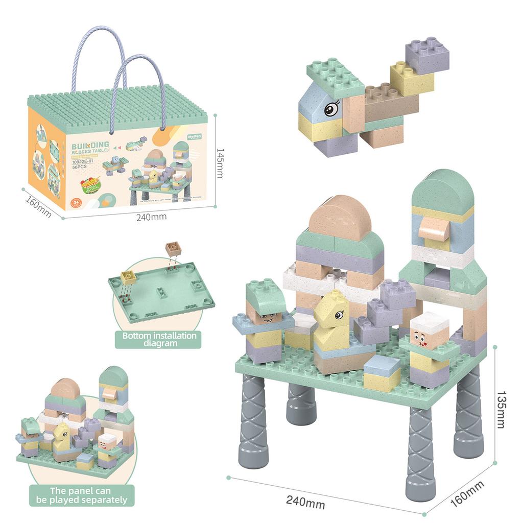 Children'S Assembled Large Particle Building Block Table Compatible Educational Toys 3