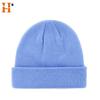 High Quality  Cheap Custom Black Knitted Beanies With Custom Embroidered Logo Winter Hat