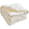 mling Beige Bear Crepe Printed All-Season Nap Quilt