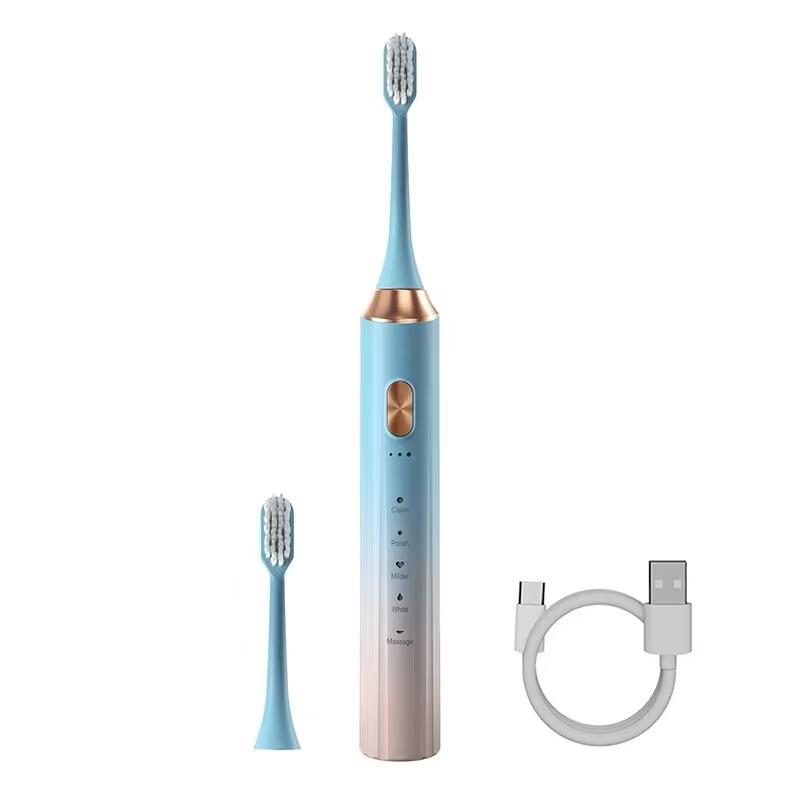 

Звуковая электрическая зубная щетка на магнитной подвеске Jianpai, система градиентного цвета, водонепроницаемость IPX7