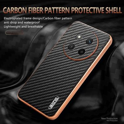 Für Xiaomi POCO X7 Hülle Luxus PU Beschichtung Kohlefaser Schutz Rückseite Hülle Für Xiaomi POCO X7 5G Vollabdeckung Handyhülle