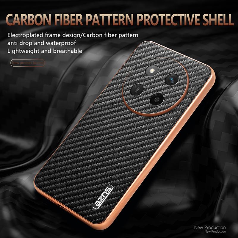 

For Xiaomi POCO X7 Case Luxury PU Plating carbon fiber Protective Back Cover Case For Xiaomi POCO X7 5G Full Cover Phone Shell For POCO X7 5G зелений