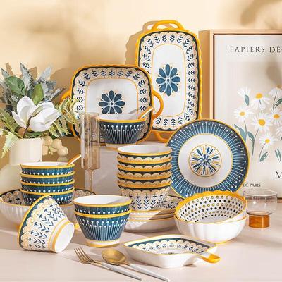 Set di Piatti Minimalista Giapponese in Ceramica