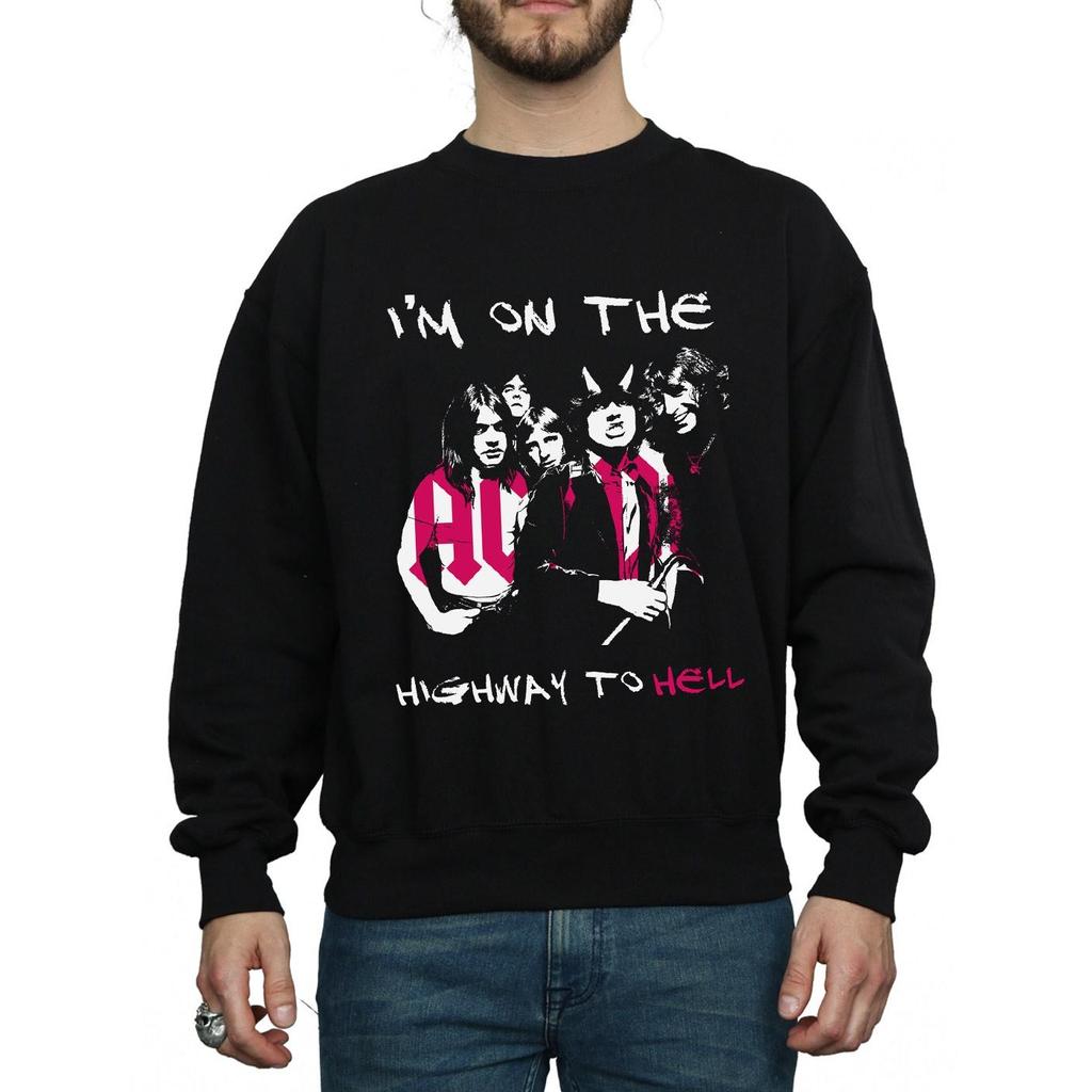 AC/DC Mens I´m On The Highway To Hell Sweatshirt
