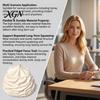 Stress Management Tool White Cream Squeeze Ball, Palm Kneading Toy, Soft Texture Decompression Hand Therapy Toy for Adults Kids, TPR Fidget