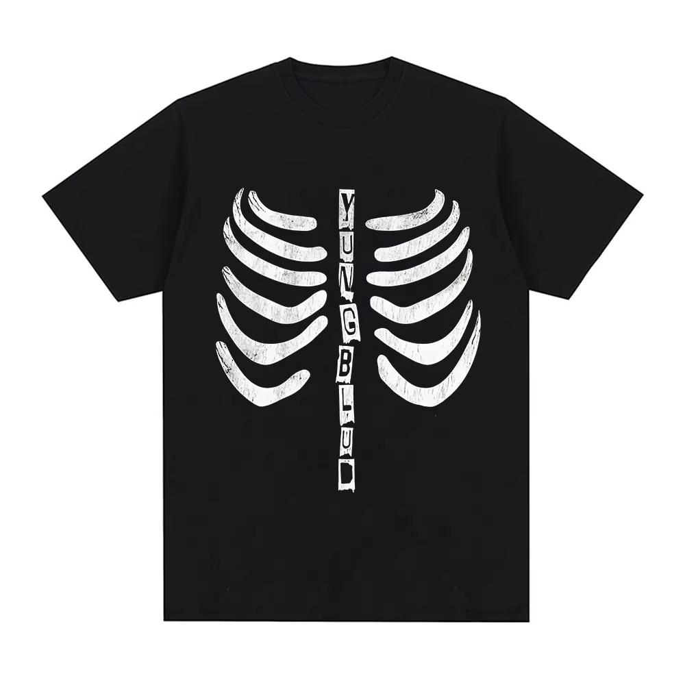 Ribcage Skeleton Print Yungblud T-shirt XXL