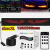 LED Truck Car Dynamic Devil Eye Light Board Windshield Rectangle Flexible Display Light DIY Programmable Bluetooth App Control