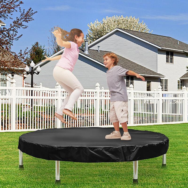 Trampolinabdeckung Rund Regenfest Trampolinschutz Abdeckungen Wetterfest Unterhaltungsgeräte Zubehör Für Hinterhof Park