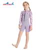 Children's Diving Suit 2.5MM One-piece Long Sleeve Shorts Women Snorkeling Surfing Warm Jellyfish Swimming