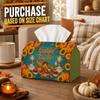 1pc Farmhouse Thanksgiving Tissue Box - Lantern Pumpkin Sunflower Napkin Storage Box, Suitable for Rolls/facial Tissues/single Sheets,Two Sizes Availa