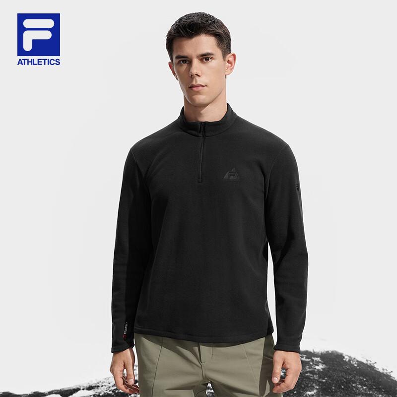 FILA Men s Stand-Collar Fleece Knit Long Sleeve Top M