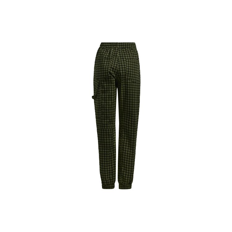 Adidas Originals Trefoil Pattern Loose Sports Pants Men Bottoms Green HC6002