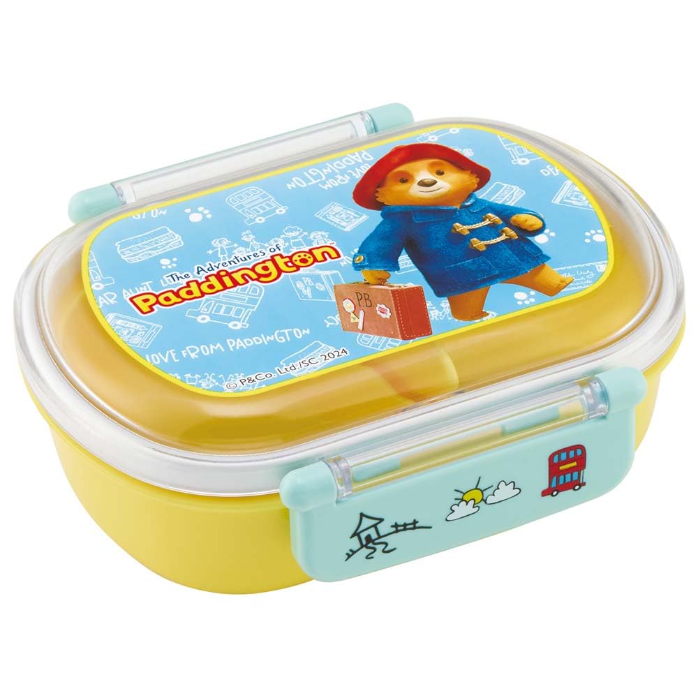 Skater Bento 360ml Fluffy Made In Single Dishwasher and Microwave Paddington Bear Children's Box, Capacity, Lid, Japan, Tier, Safe, Design, QAF2BAAG-A