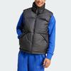 Adidas Solid Color Zip Stand Collar Sleeveless Vest Men Vests Black IV9777