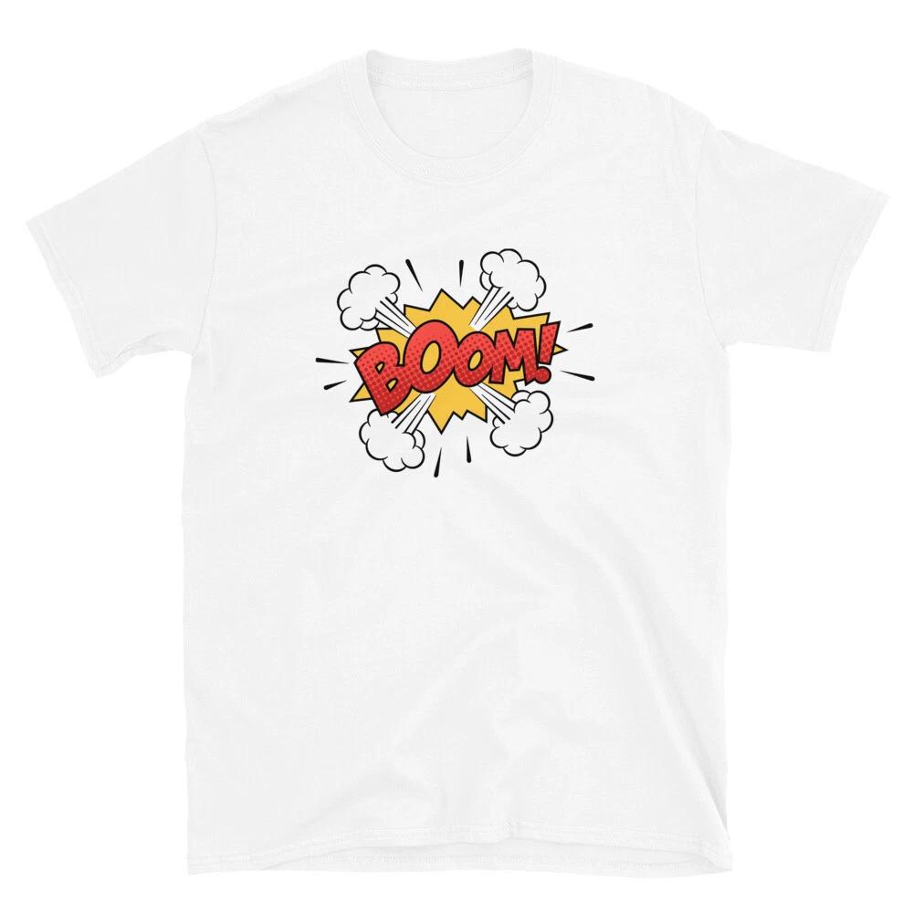 Boom Comic Book Superhero Cartoon T-Shirt 4XL