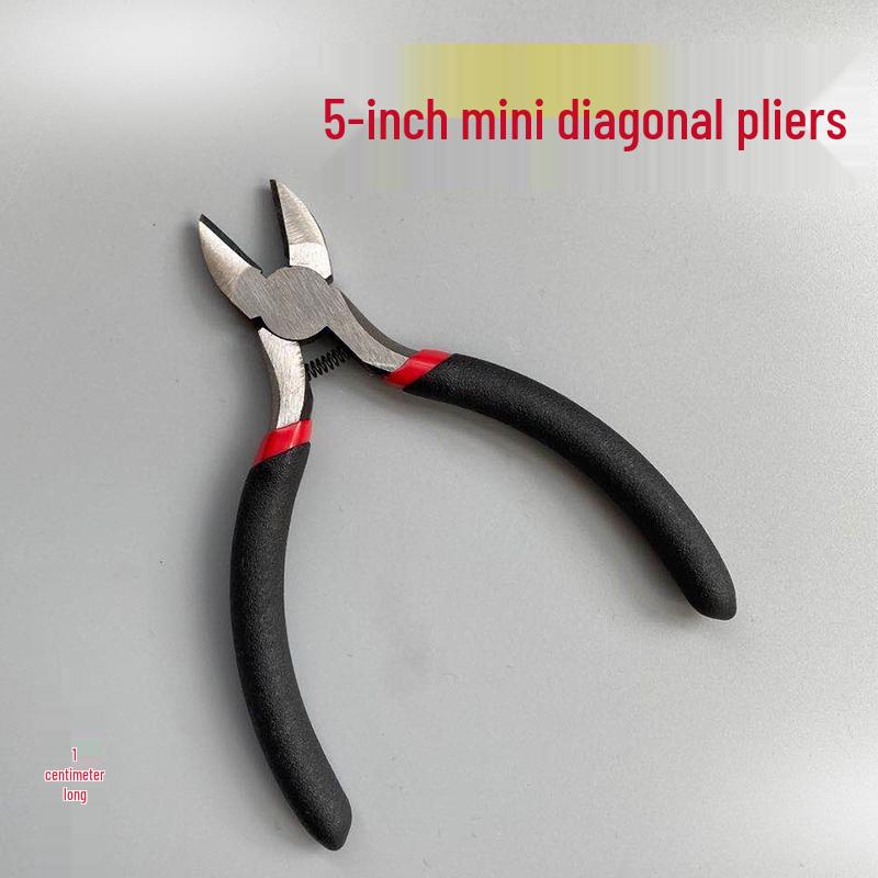 Eccentric Labor-Saving Diagonal Pliers Set: 6-Inch & 8-Inch for Electricians, Wire Stripping, and Hardware Tasks.