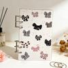 A6 Bowknot Acrylic Loose Leaf Binder Cover DIY Account Book Journal Planner Office Stationery Supplies
