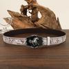 Luxury Design Western Cowboy Belt Trendy Brand Cowboy Waist Belt  For Men Woman