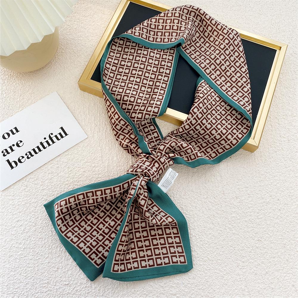 New Scarves Silk Scarves Women'S Spring And Autumn Season Long Decorative Professional Scarves Summer Thin Styles Paired With Shirts Stylish