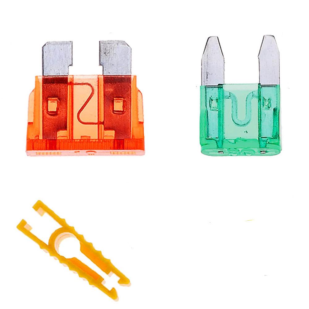 140 Pcs/Box Car Blade Fuse Assortment Kit Mini Blade Fuse Medium Standard Mixed