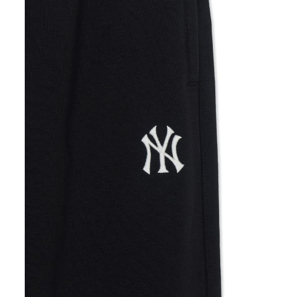 MLB New York Yankees FW/AW26 Simple Solid Color Small Logo Cuffed Pants Casual Pants Unisex pants 3APTB0164-50BKS