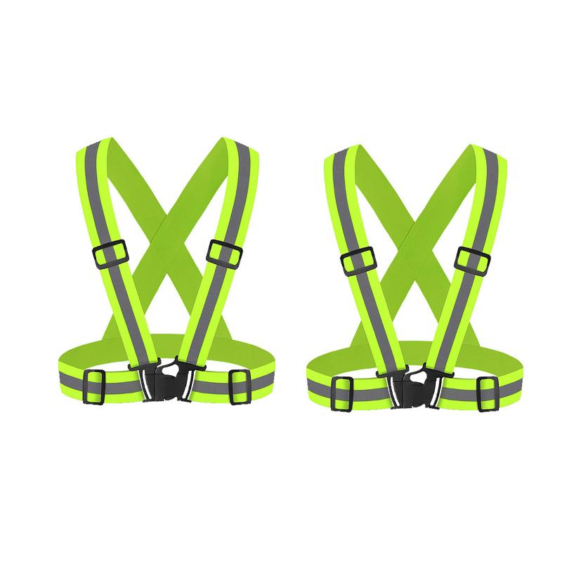 

High Visibility Reflective Vest Outdoor Reflective Safety Vest Hiking Accessories Adjustable Jacket for Outdoor Cycling Walking